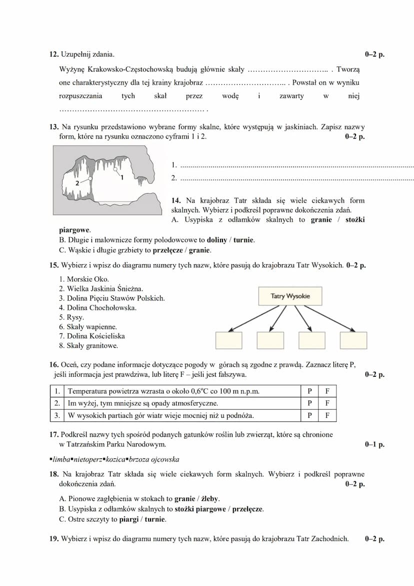 Krajobrazy Polski- KLASA V- 23.03.2020
KOCHANE DZIECIAKI !!!
PRZESYŁAM WAM SPRAWDZIAN TAK JAK SIĘ UMAWIALIŚMY, Z KRAIN
GEOGRAFICZNYCH. FAJNI
