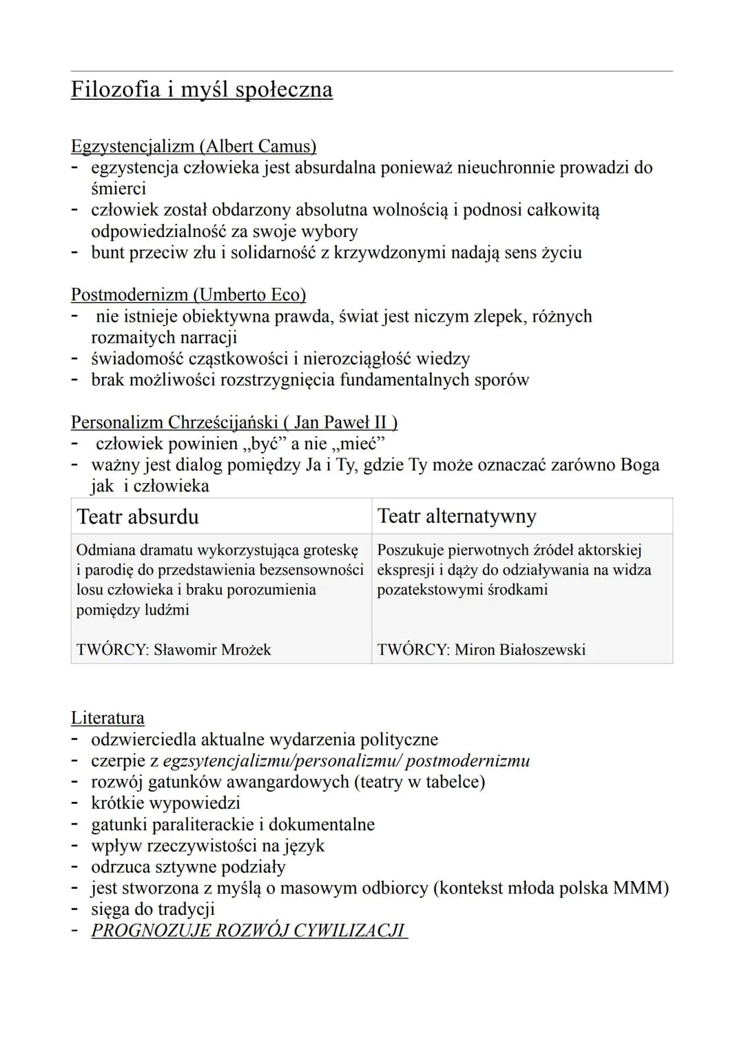 Współczesność
OD 1945 AŻ DO DZIŚ
Jedyna obowiązująca ,,twórczość" to socrealizm
Powielany schemat miał zastąpić osobistą ekspresję uczuć.
(u