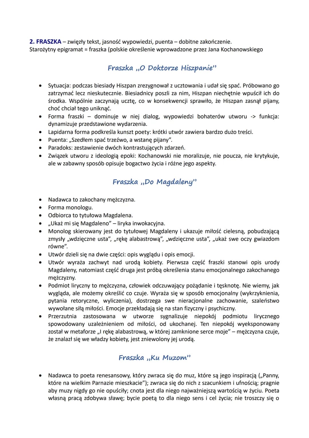
<h3 id="1faktyzbiografiijanakochanowskiegozawartewefraszcedogrilasw">1. FAKTY Z BIOGRAFII JANA KOCHANOWSKIEGO ZAWARTE WE FRASZCE ,,DO GÓR I