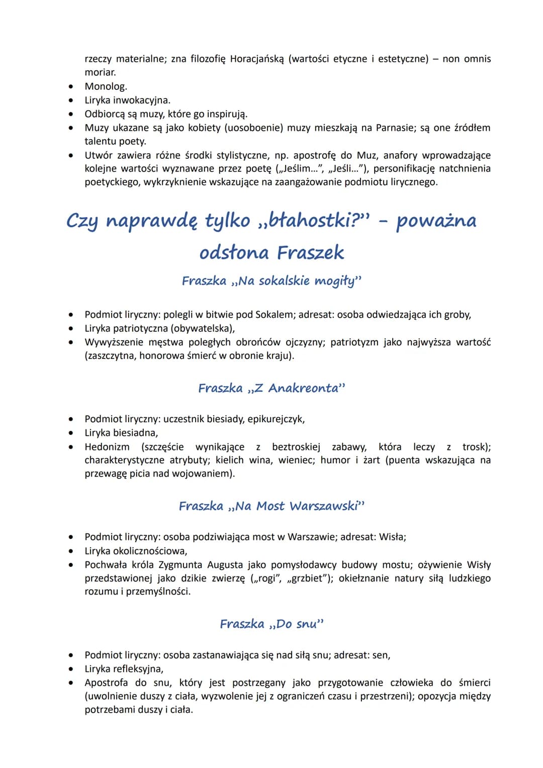
<h3 id="1faktyzbiografiijanakochanowskiegozawartewefraszcedogrilasw">1. FAKTY Z BIOGRAFII JANA KOCHANOWSKIEGO ZAWARTE WE FRASZCE ,,DO GÓR I