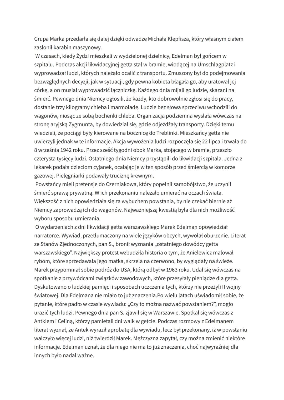 Hanna Krall "Zdążyć przed panem
Bogiem"
AUTORKA:
Hanna Krall - urodzona w 1937 roku w Warszawie, pochodzi z rodziny żydowskiej. W
trakcie wo