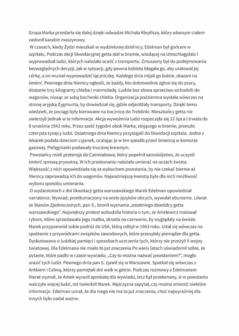 Hanna Krall "Zdążyć przed panem
Bogiem"
AUTORKA:
Hanna Krall - urodzona w 1937 roku w Warszawie, pochodzi z rodziny żydowskiej. W
trakcie wo