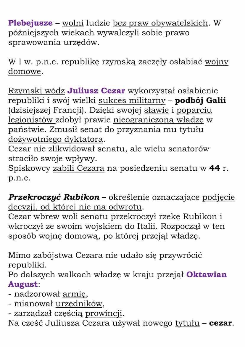 Starożytny Rzym
kl 5, NE, cały rozdział III
Ustrój starożytnego
Rzymu
753 r. p.n.e. - założenie Rzymu (według legend)
509 r. p.n.e. - ustano