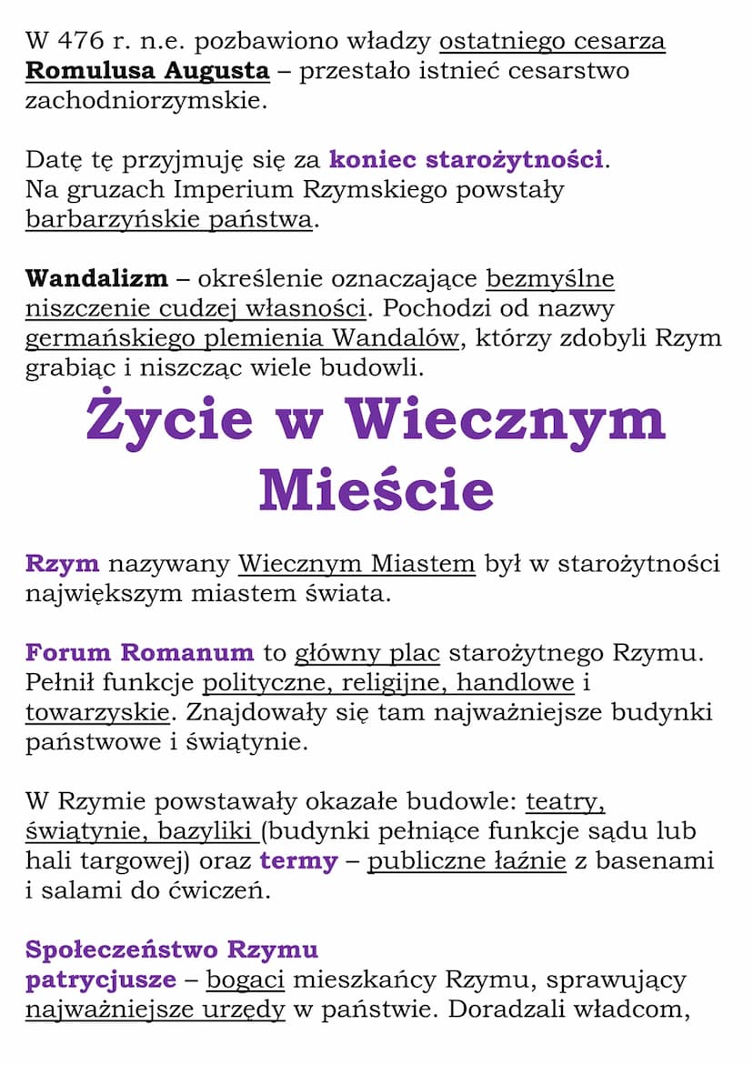 Starożytny Rzym
kl 5, NE, cały rozdział III
Ustrój starożytnego
Rzymu
753 r. p.n.e. - założenie Rzymu (według legend)
509 r. p.n.e. - ustano