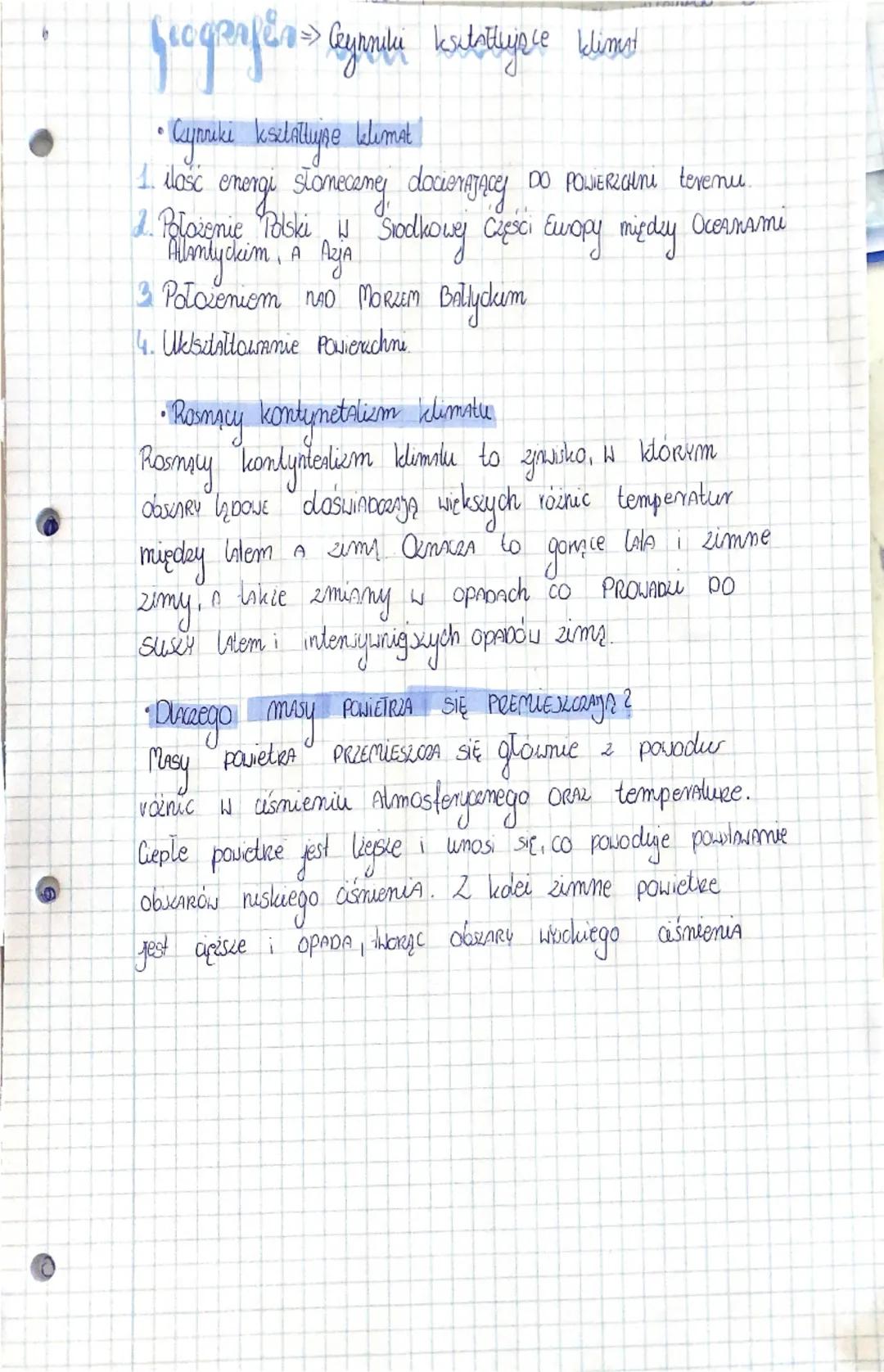 Czynniki kształtujące klimat 