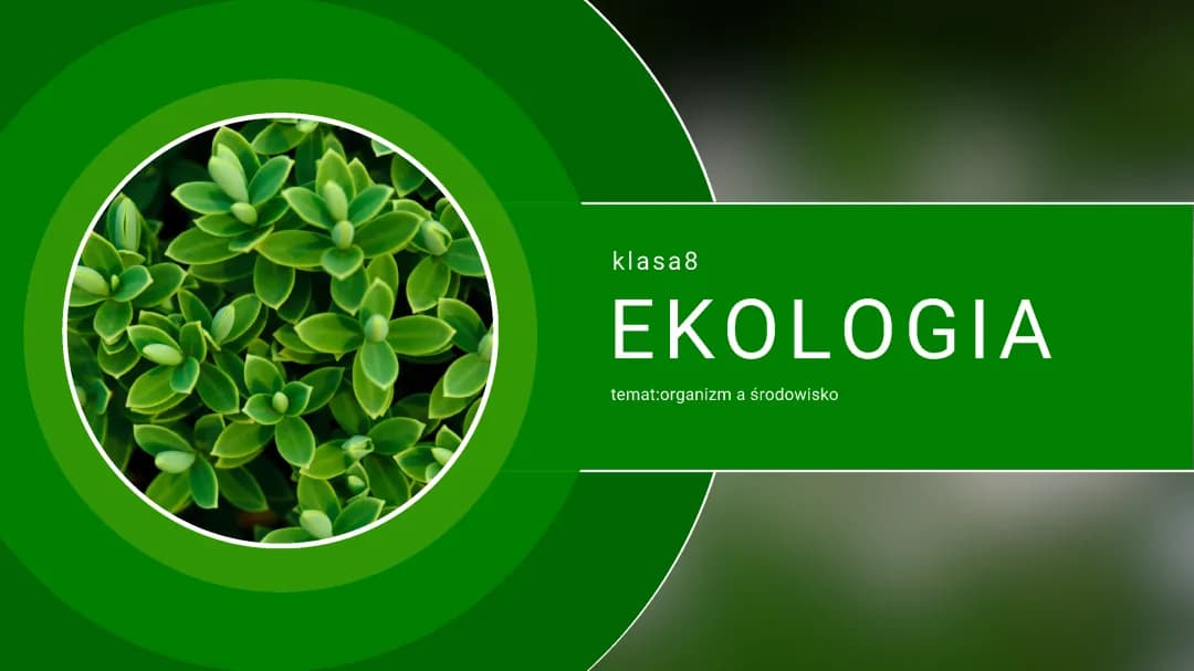 ekologia
