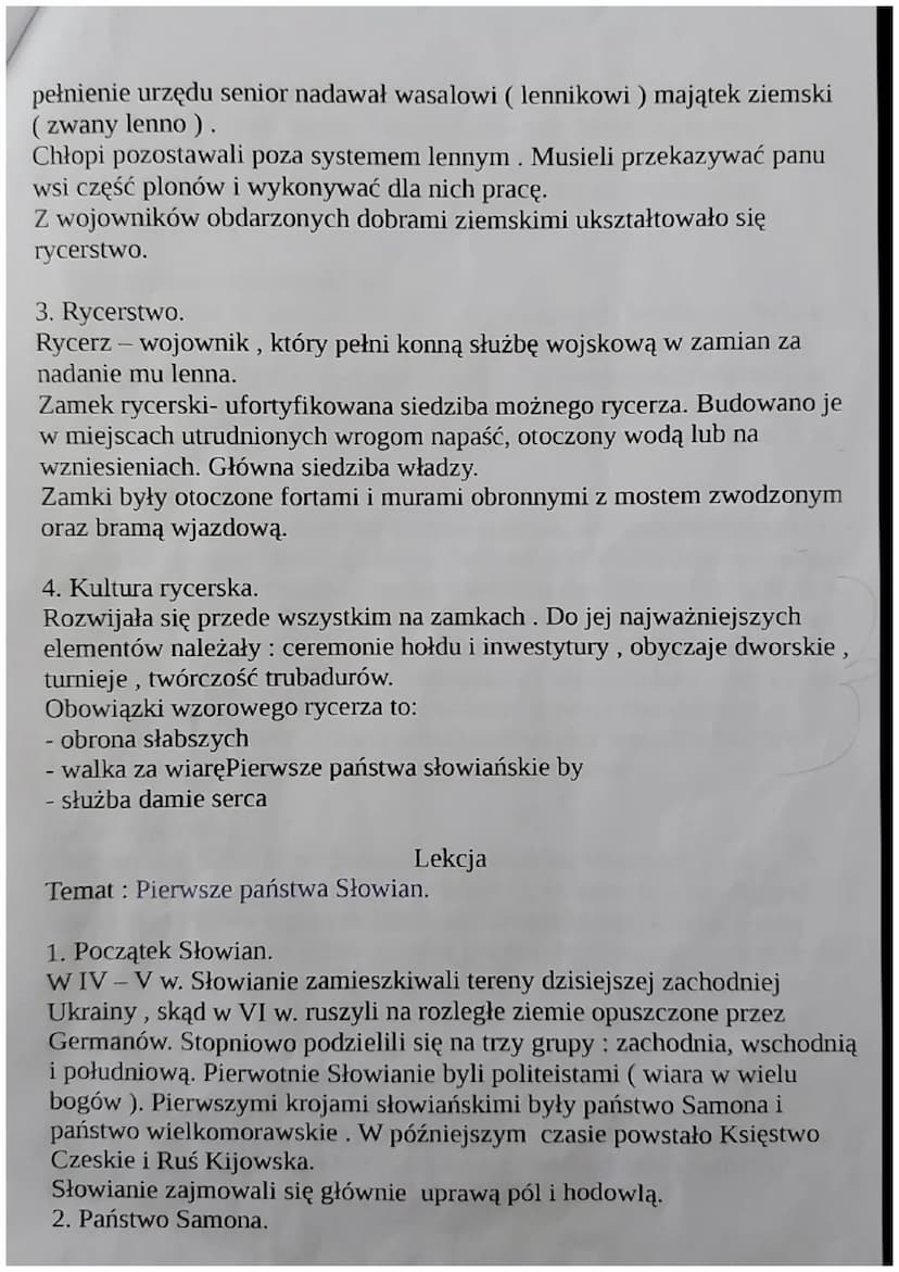 DZIAŁ IV
Lekcja
Temat: Cesarstwo Bizantyjskie.
476r. - początek średniowiecza ( początek cesarstwa zachodnio-
rzymskiego)
1492r. - koniec śr
