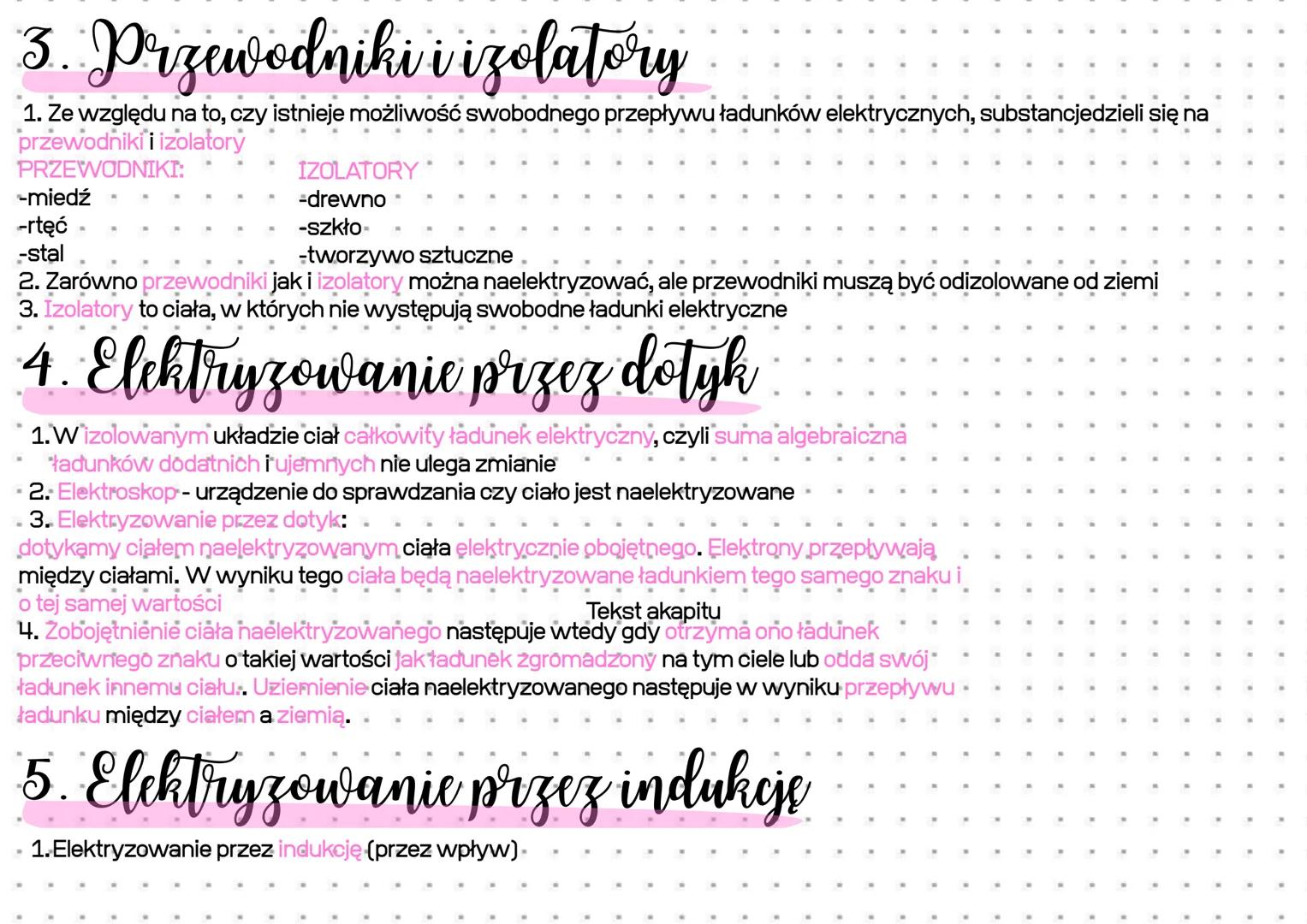 # Elektrostatyka

## 1. Elektryzowanie ciat

1.  Elektrostatyka to część nauki o elektryczności, która dotyczy działań właściwości ładunków 