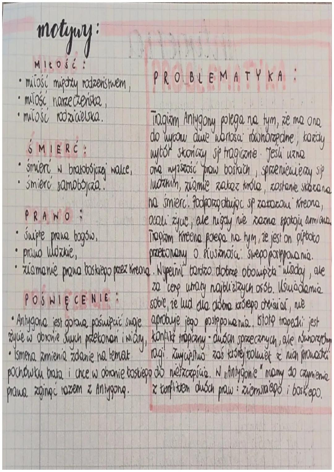 # Antygona

GATUNEK tragedia antyczna

geneza

Tragedia jest gissem w dystausji, jatka sip
w Atenach w kręgle sofistów, w zastaon sofoblesa.