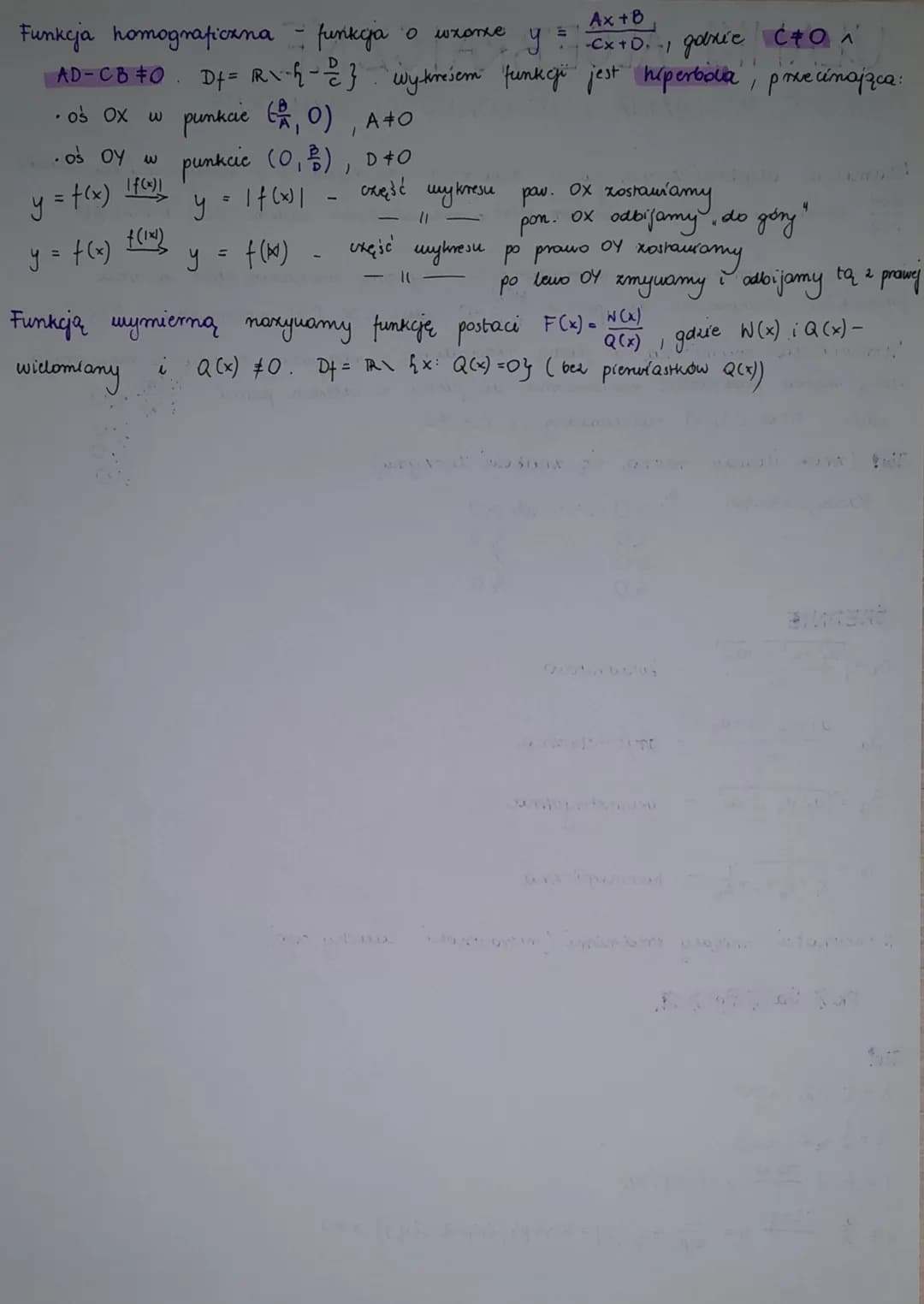 UŁAMKI ALGEBRAICZNE
FUNKCJE, RONNANIA I NIERONNOŚCI WYMIERNE
Ułamkiem algebraicznym jednej zmiennej meckywistej x nożywamy wyrażenie
W(x)
li