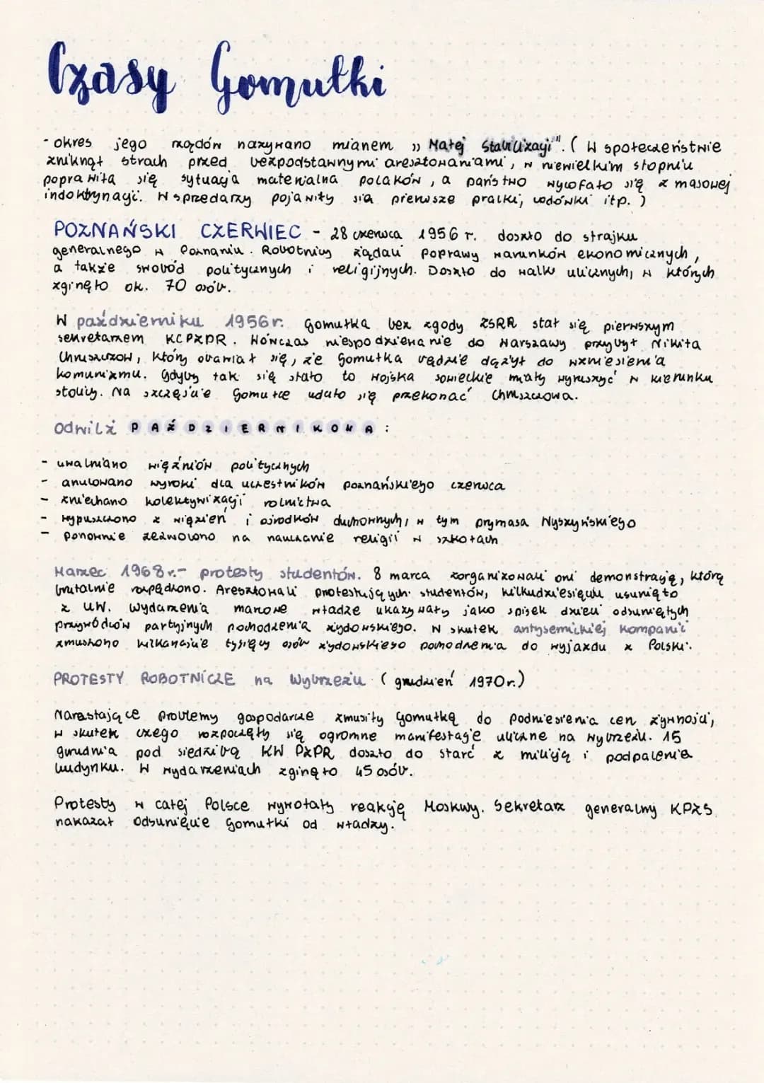 Czasy Gomułki