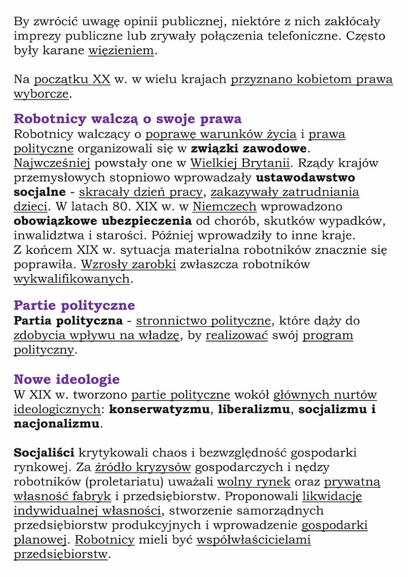 Masy wkraczają do polityki
klasa 7, WSiP
Państwa konstytucyjne
Od Wiosny Ludów następowały zmiany ustrojowe w wielu
państwach. Masowo uczest
