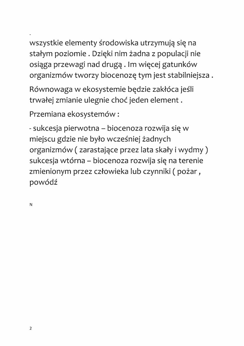 
<p>Ekosystem składa się z dwóch głównych elementów: biotopu oraz biocenozy. Jest to funkcjonalna całość, w której zachodzi nieustanny obieg