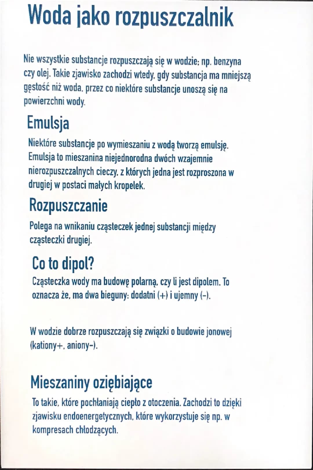 # Rola w przyrodzie
Woda w przyrodzie występuje jako:
- woda morska
- woda rzek i jezior
- wody podziemne
- woda w atmosferze
- lodowce
Woda