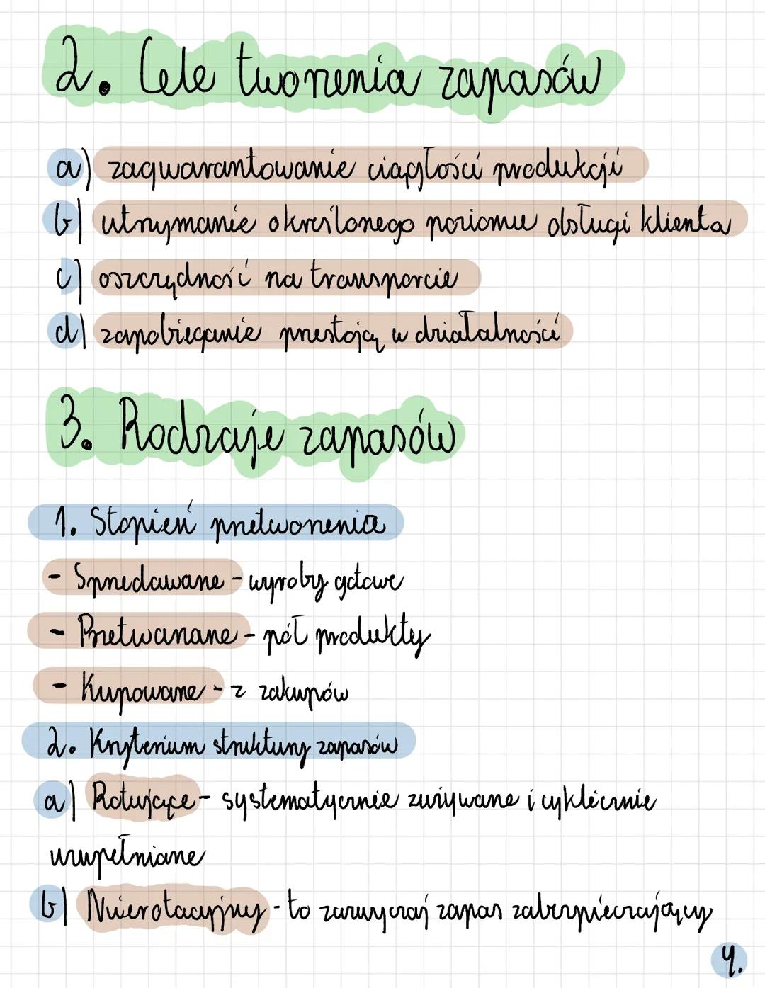 T: Procesy realizowane w
magarynie

1. Podriał magazynu na strety

a) Strefa pnyjęć towaru - miejsce kontrolí
jakościowej prybytego towaru c