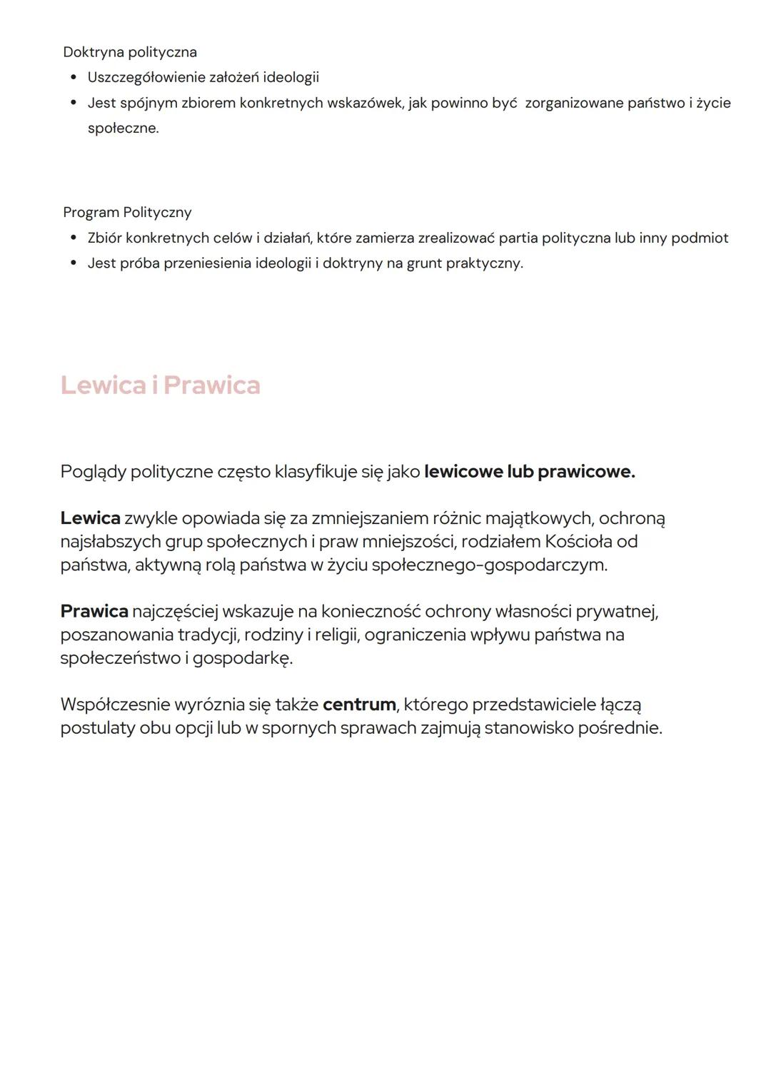 MYŚL POLITYCZNA
CZYM JEST MYŚL
POLITYCZNA?
Myślą polityczną nazywamy ogół refleksji, przemyśleń, postulatów i
przekonań dotyczących życia sp