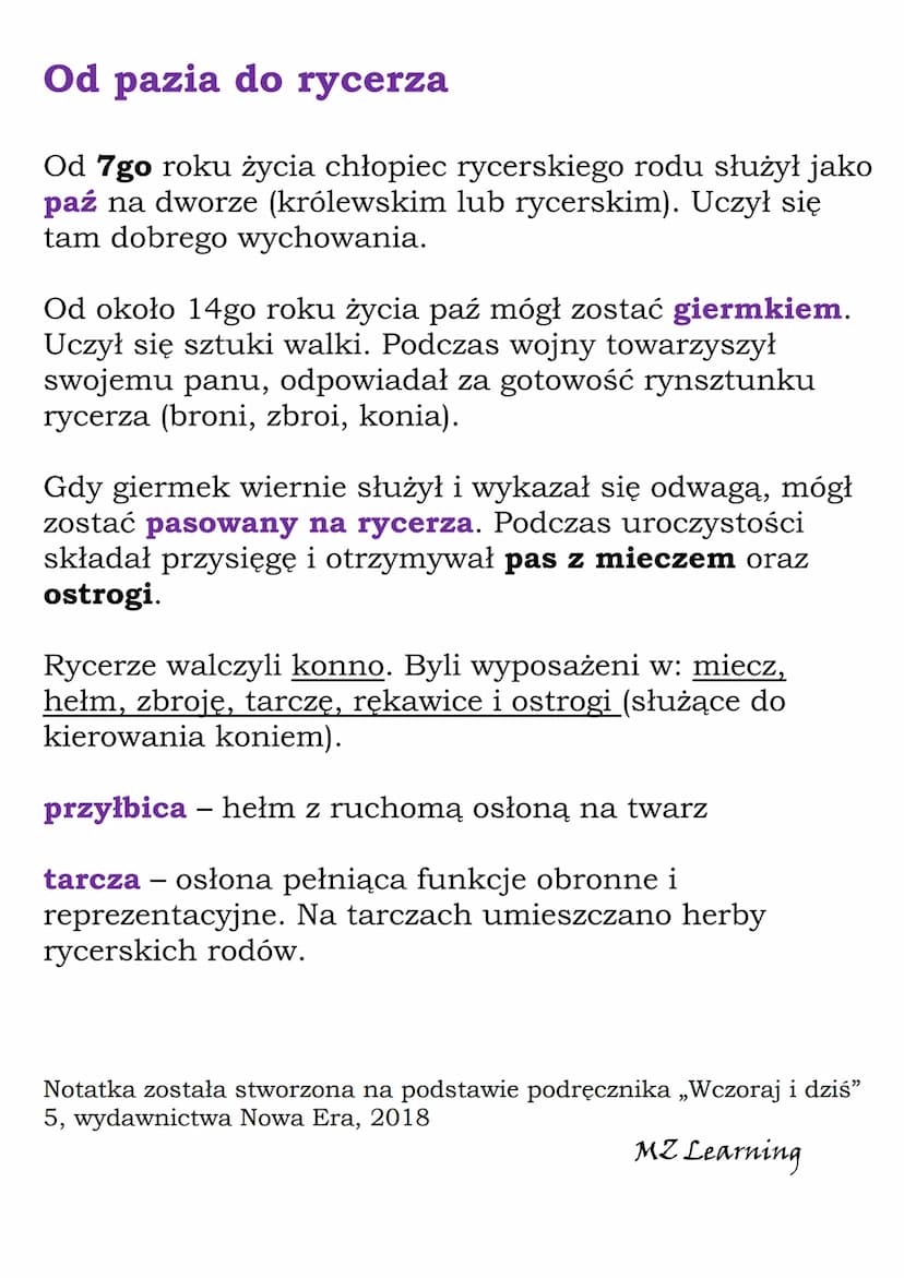 Uzbrojenie ochronne. Zbroja pełna z hełmem zamkniętym
grzebień
dzwon
policzek
tarcza
naramiennik
hak na kopię
napierśnik
opacha
nałokcica
fa