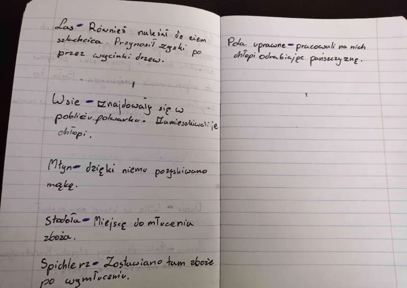 Historia
W
folwarku szlacheckim.
Powstanie i rozwój
folwarków szlaczeblich.
Przy końcu średniowiecza szlachta
utrzymywała się z danin dowany