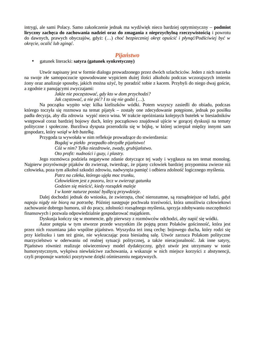 --- OCR Start ---
satyry Ignacego Krasickiego
Wydane w dwóch księgach Satyry Krasickiego obnażają i ośmieszają liczne wady społeczeństwa
pol