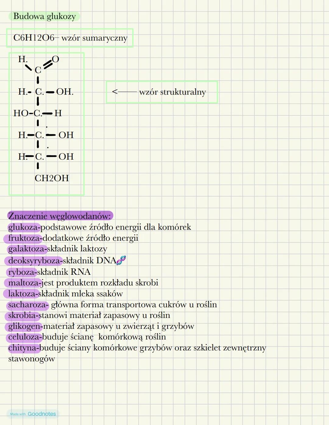 # Węglowodany

# budowa i znaczenie

Węglowodany należą do związków organicznych w ich skład wchodzę
węgiel, wodór i tlen

Wśród nich wyróżn