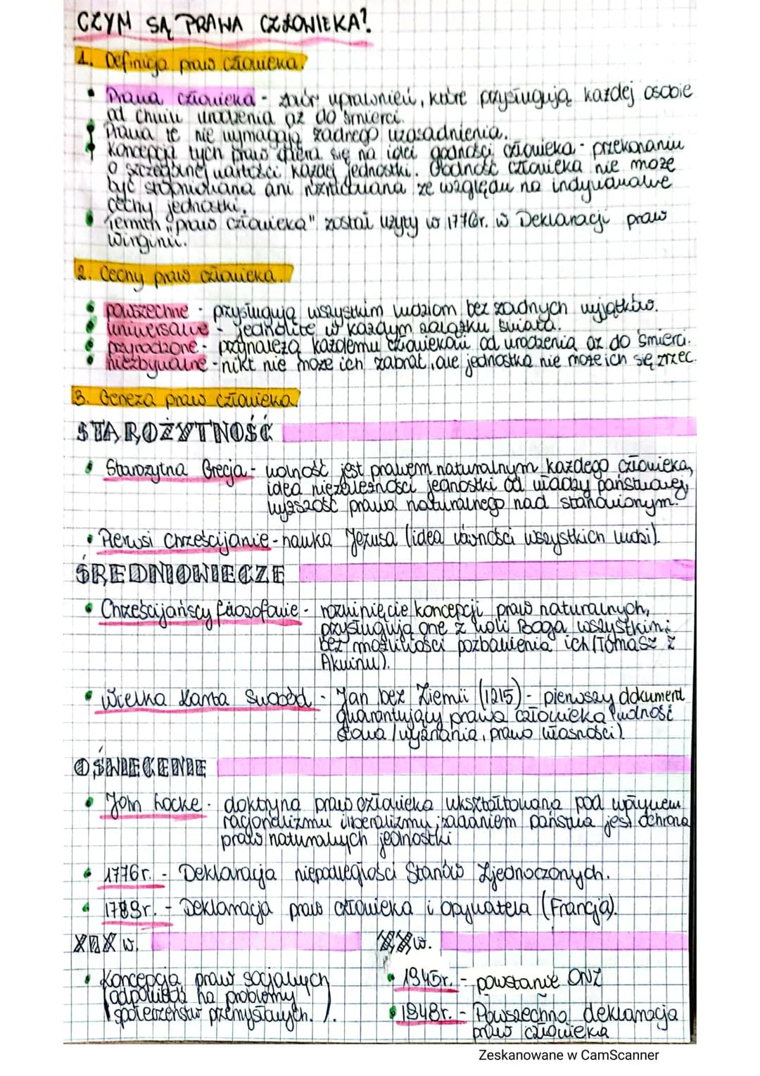 CZYM SA PRANA CZLOWIEKA?
4. Definiga prows crowieka?
Prawa crionicka - Air uprawnień, ku're przysługują każdej osobie
at Chuil univenia az d