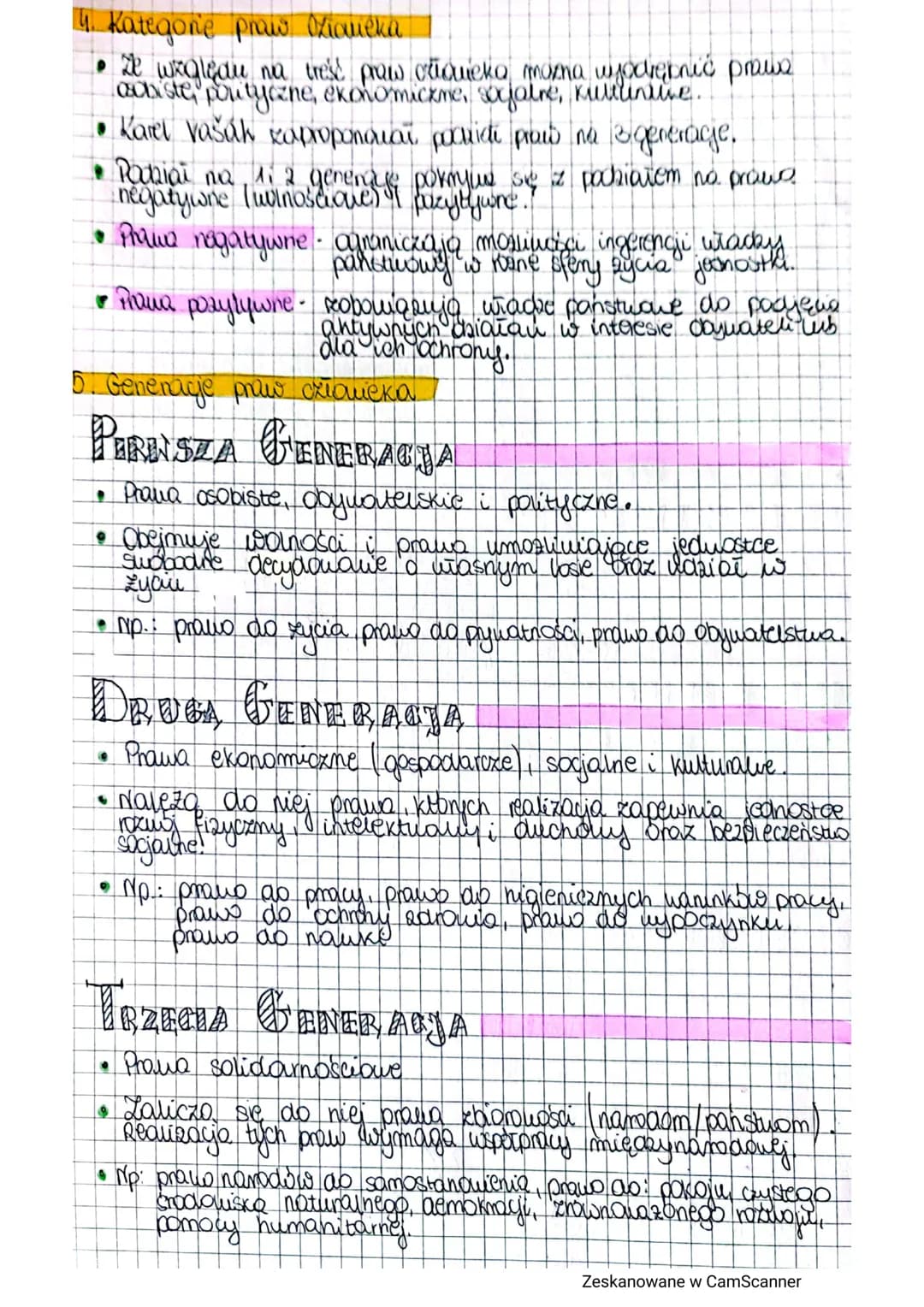 CZYM SA PRANA CZLOWIEKA?
4. Definiga prows crowieka?
Prawa crionicka - Air uprawnień, ku're przysługują każdej osobie
at Chuil univenia az d