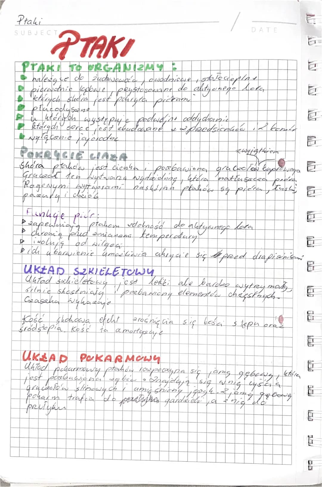Ptaki
SUBJECT
PTAKI
PTAKI TO ORGANIZMY -
• palesque do judowować
owodnicwe , obrocieplay
pierwotnic indowe, paystosowane do ality o nego Lek
