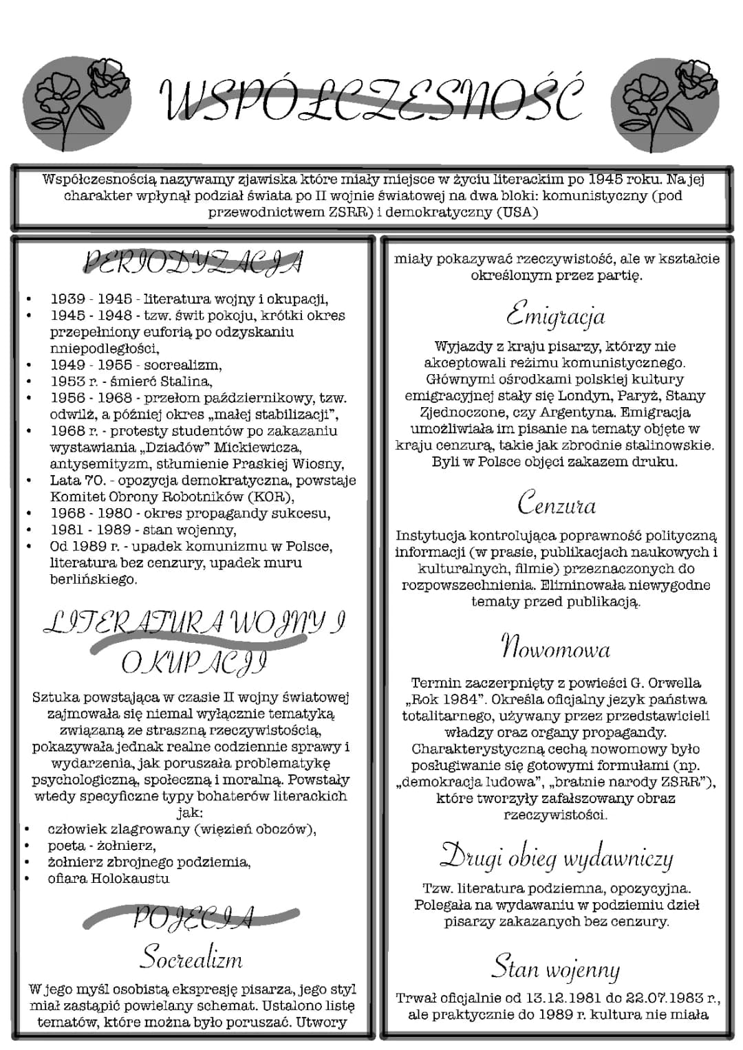 Zimna wojna - przyczyny, przebieg, skutki i periodyzacja literatury