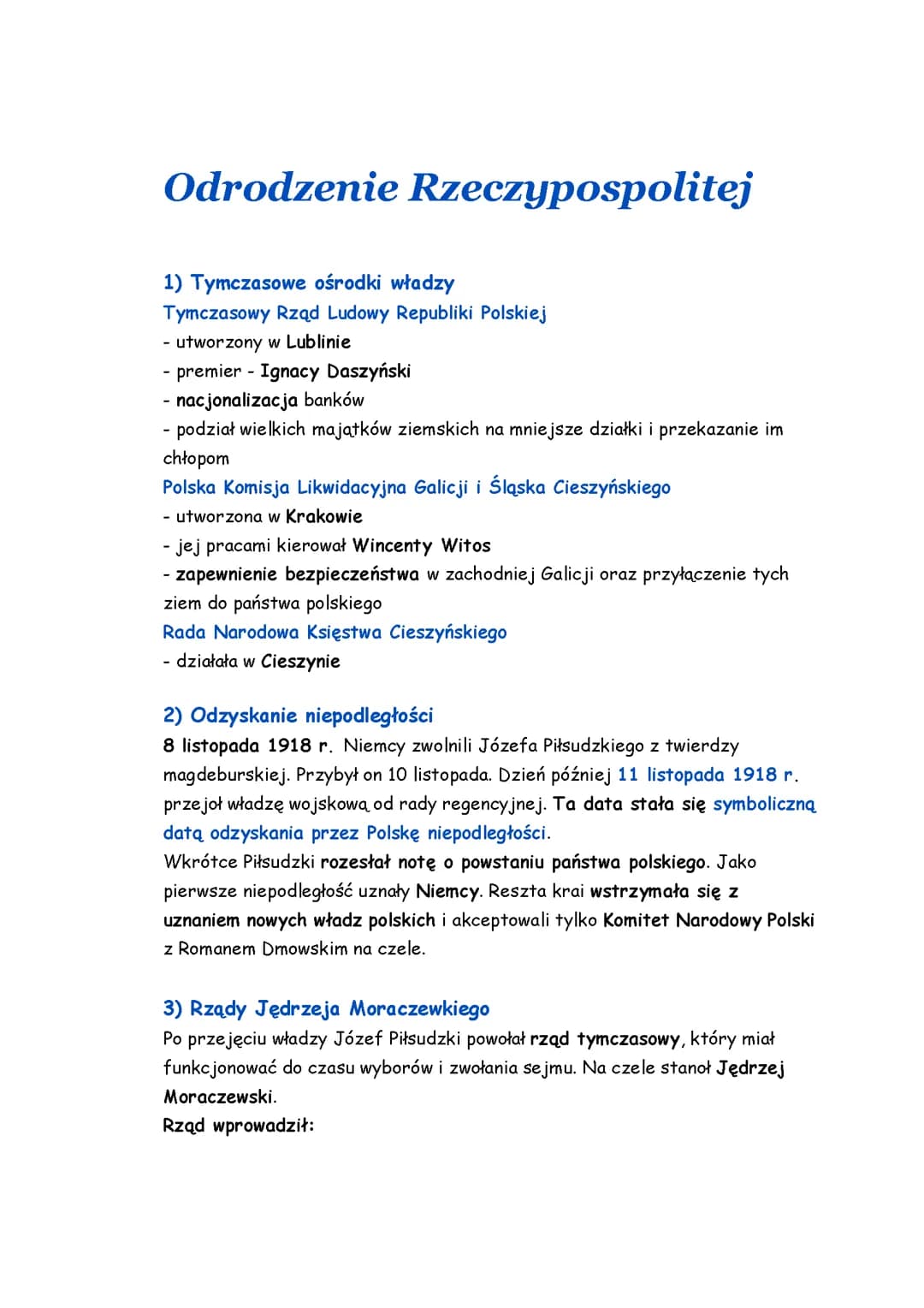 Odrodzenie Rzeczypospolitej