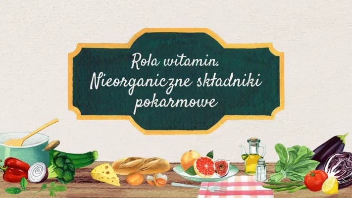 Know rola witamin, nieorganiczne składniki pokarmowe thumbnail