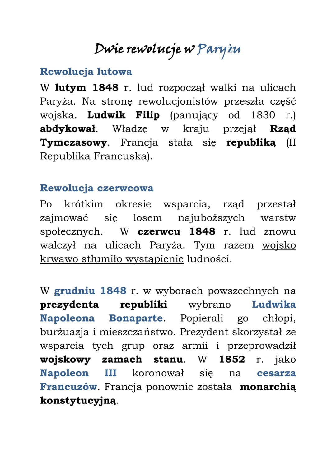 Europa w okresie Wiosny Ludów
Wiosna Ludów - fala rewolucji i powstań, która
ogarnęła Europę w latach 1848/49.
Przyczyny Wiosny Ludów:
- klę