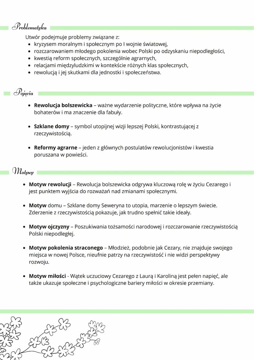 Geneza i gatunek
Przedwiośnie
• „Przedwiośnie" to powieść
Stefan Zeromski
• Żeromski inspirował się doświadczeniami z
własnego życia, szczeg