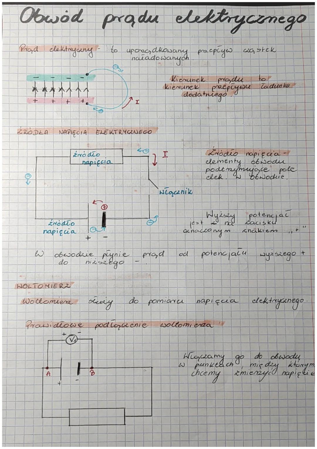 Obwód prądu elektrycznego
1- to upchecydkowany przepływ cząstek
naładowanych
Prąd elektryczny
+
8
+
ŹRÓDŁA NAPIĘCIA ELEKTRYCZNEGO
W
+
źródło