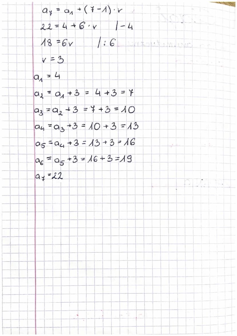 Ciągi
Ciąg arytmetyczny
V-voznica
✓ = an+ ₁ - an
wzor na różnicę
a₁ = a₁ + (n=1) ³✓ wzór na n-ty wyroix
an-1 +an +1
Svoolkony wyraz
an =
Sn=