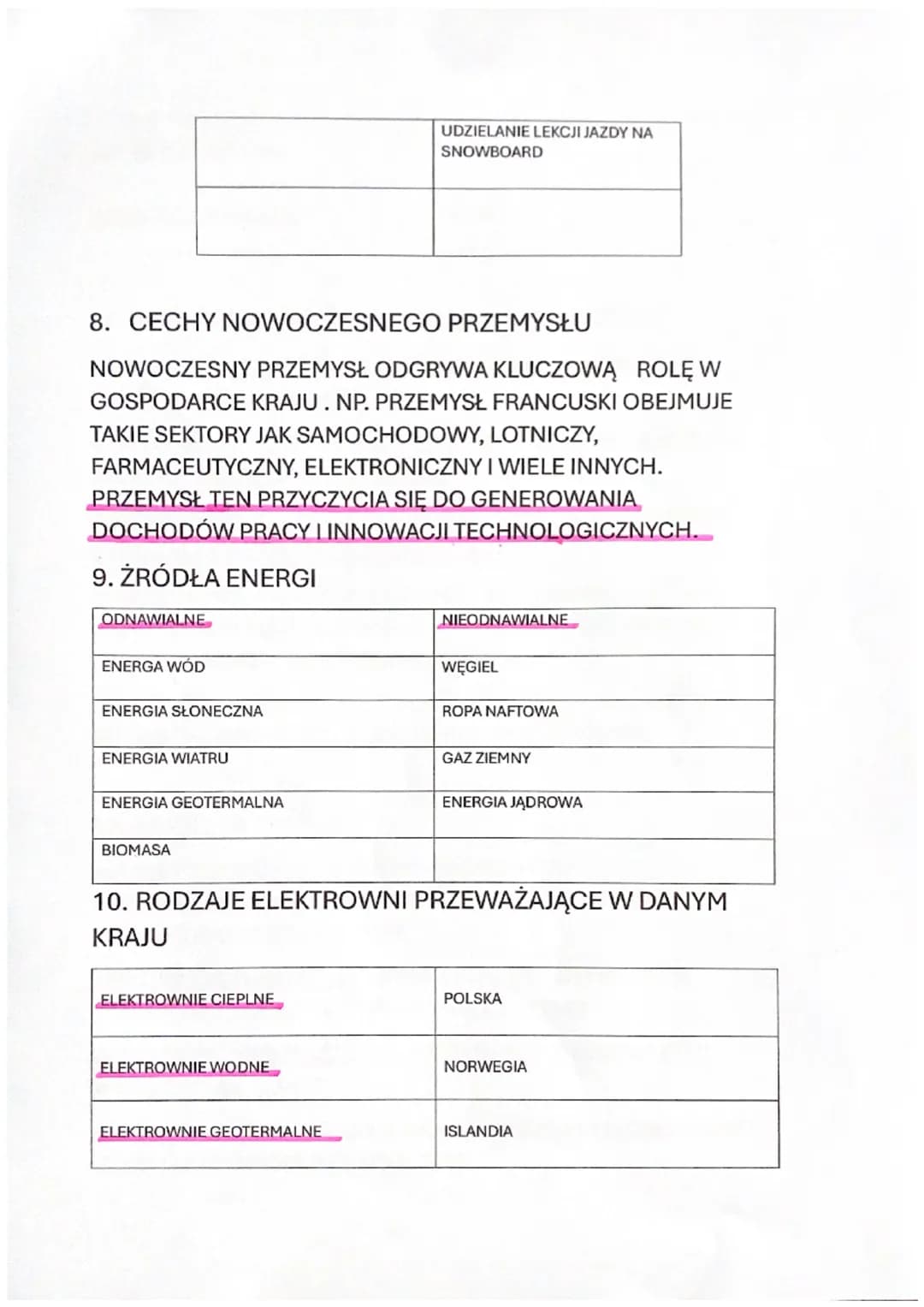 GEOGRAFIA
1. Sektory gospodarki
rolnictwo
Gospodarka
przemysł
usługi
2. CZYM ZAJMUJĄ SIĘ DANE SEKTORY
SEKTOR
ROLNICTWO
PRZEMYSŁ
USŁUGI
PRODU