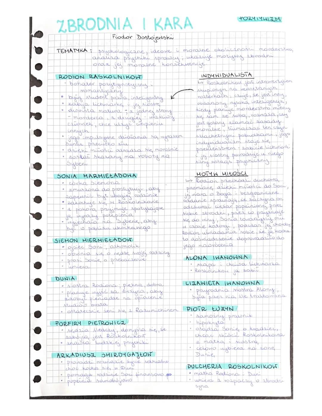 # ZBRODNIA I KARA

Fiodor Dostojewski

102419W1ZM

ТЕМАТИКА руchologiczne, idcore i moralne okolicznosu morderstwa,
analiza psycnite sprawcy