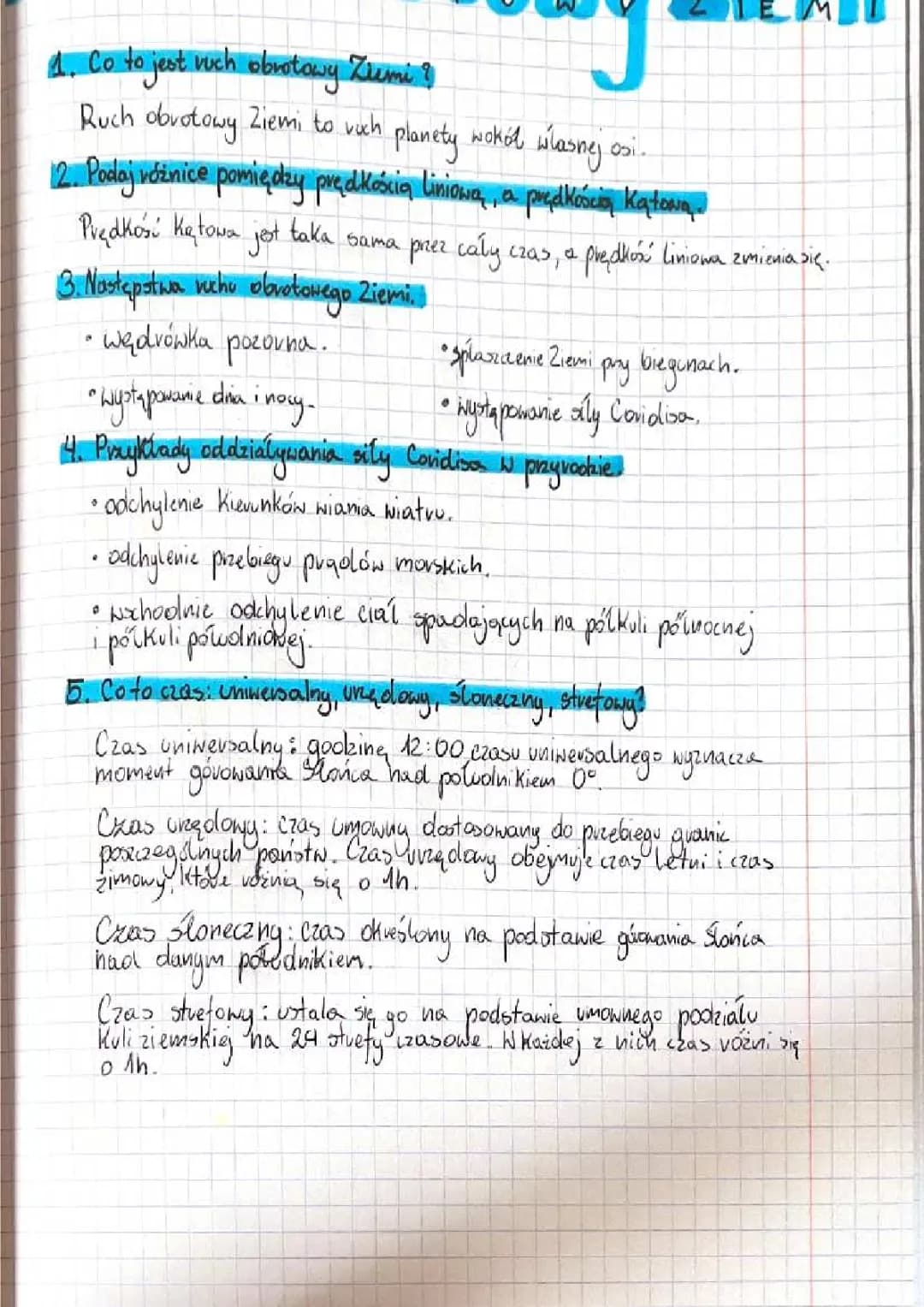 Ruch obrotowy Ziemi – Ile trwa i z jaką prędkością się obraca?