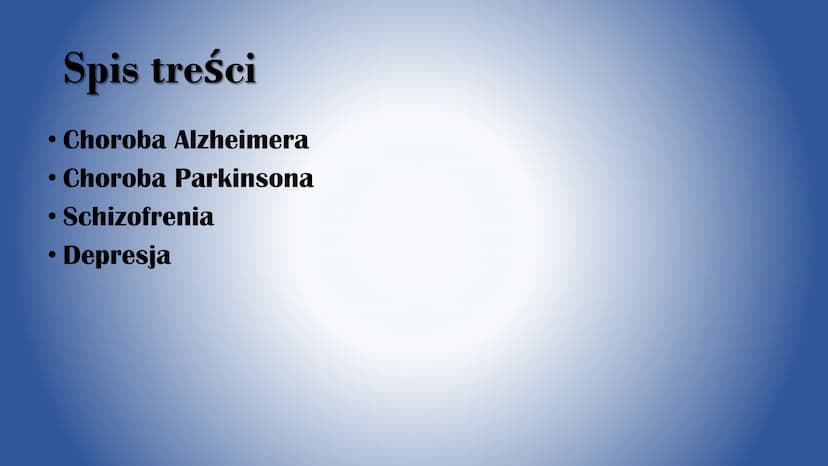 
<p>Choroba Alzheimera to neurodegeneracyjna choroba, która prowadzi do postępującego otępienia. W przebiegu tej choroby w mózgu powstają ni