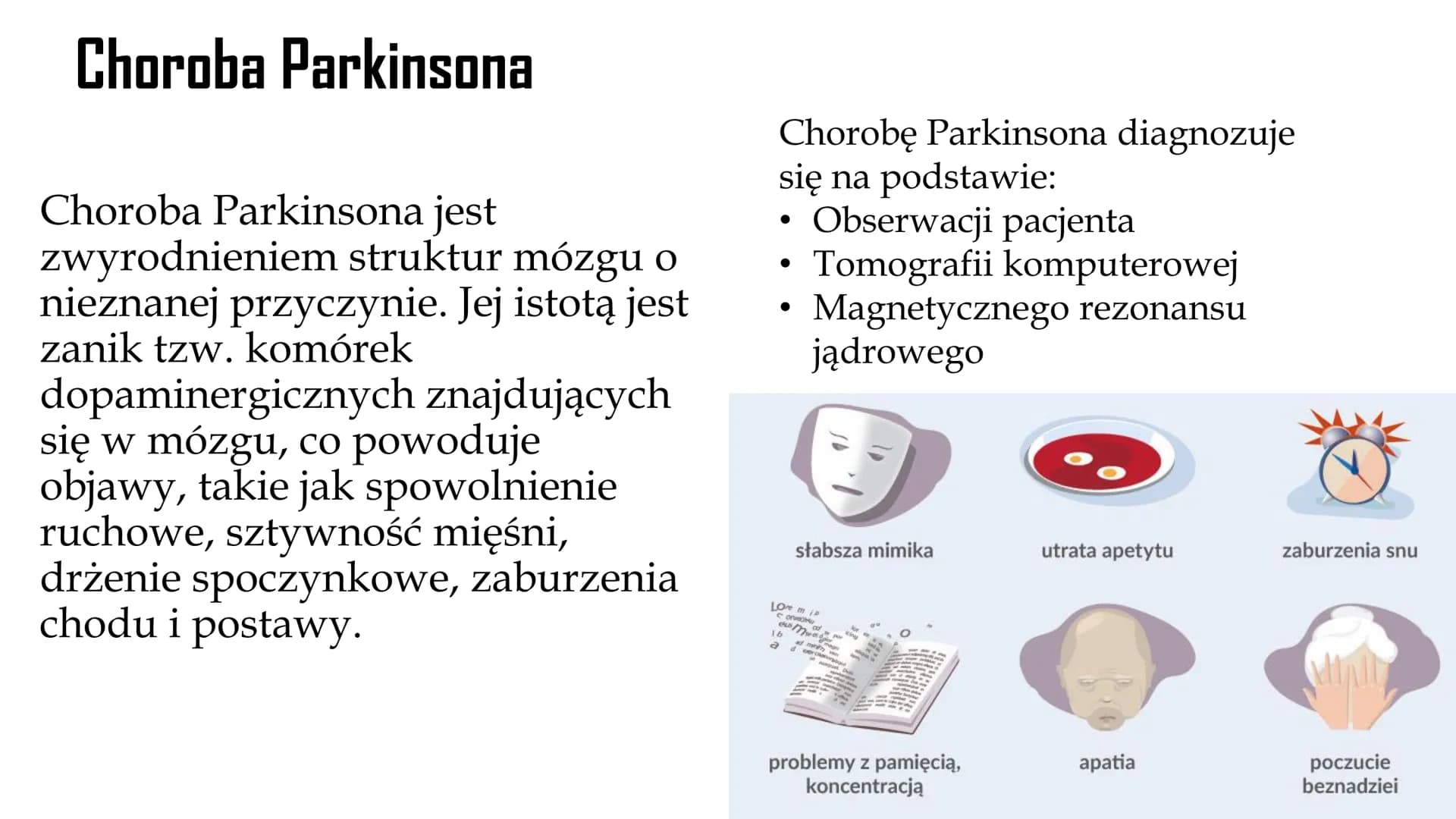 
<p>Choroba Alzheimera to neurodegeneracyjna choroba, która prowadzi do postępującego otępienia. W przebiegu tej choroby w mózgu powstają ni