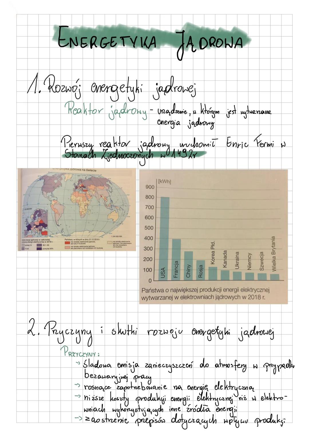 ENERGETYKA JĄ DROWA
1. Rozwój energetyki jadrowej
energi jądrowej w calkowitej
energii elektrycznej w 2018r.
30,1-50
10
Reaktor jadromy - ur
