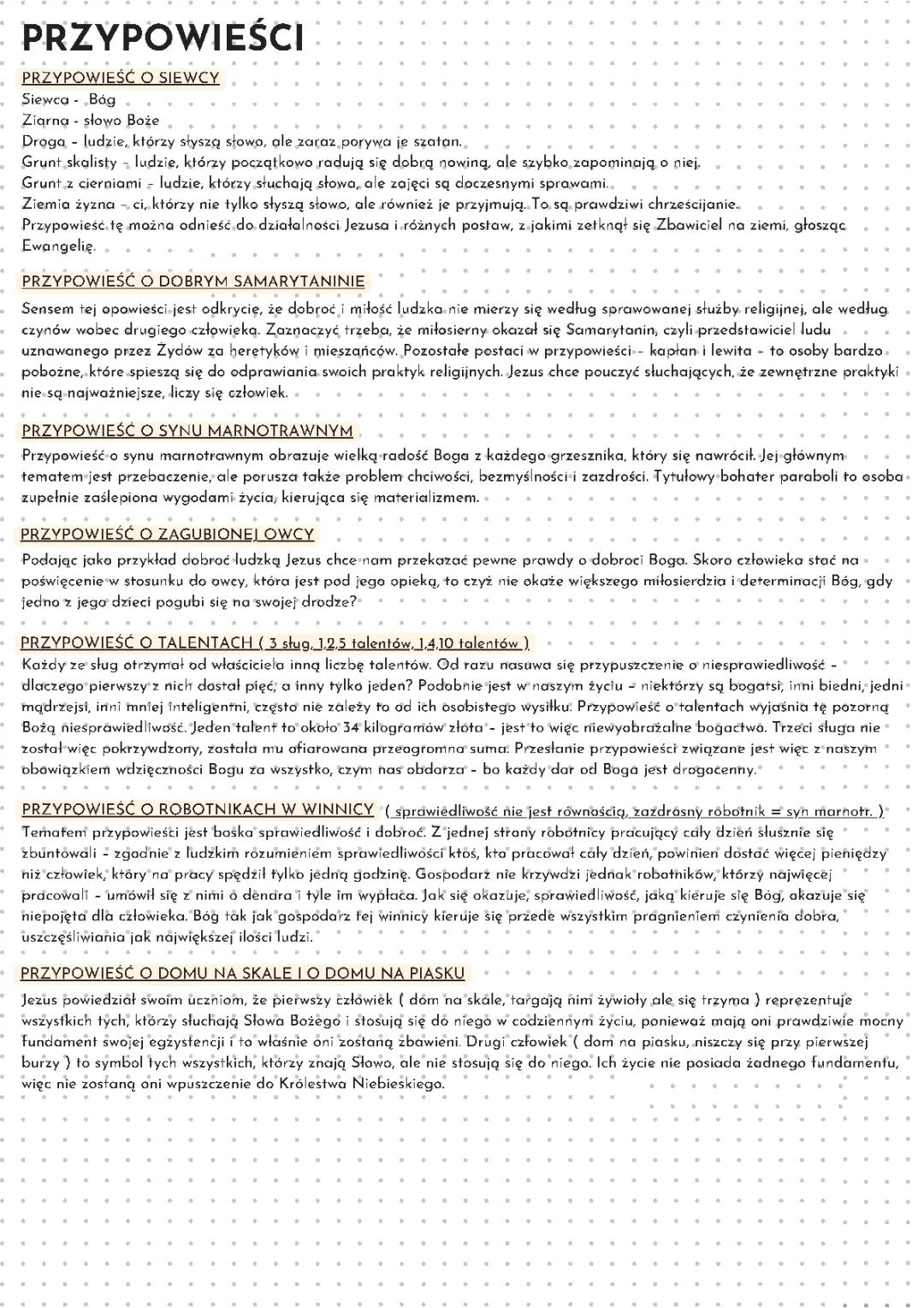 Teksty Biblijne: Przypowieści i Psalmy