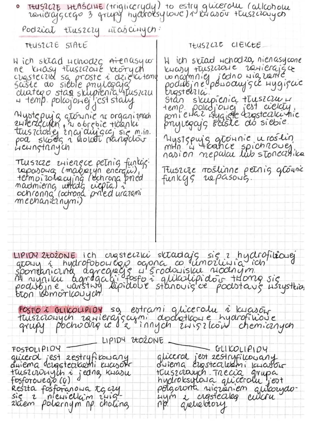 LIPIDY
LIPIDY (HUSZCZONCE) SQ, zróżnicowana grupa związków organicznych
się Hodori tlenu.
gestoscy od gostosa nody, awatego utrzymują sinigs