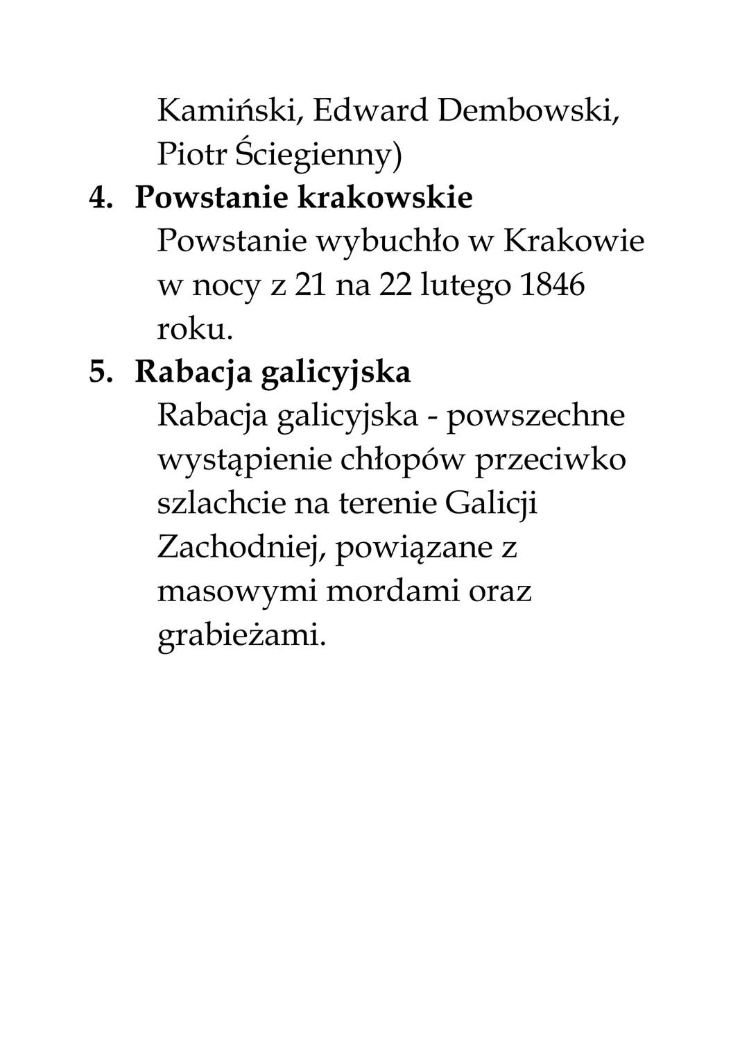 Ziemie Polskie po powstaniu
listopadowym
1. Represje po upadku powstania
listopadowego:
Katorga - niewolnicza praca w
kopalniach lub przy wy