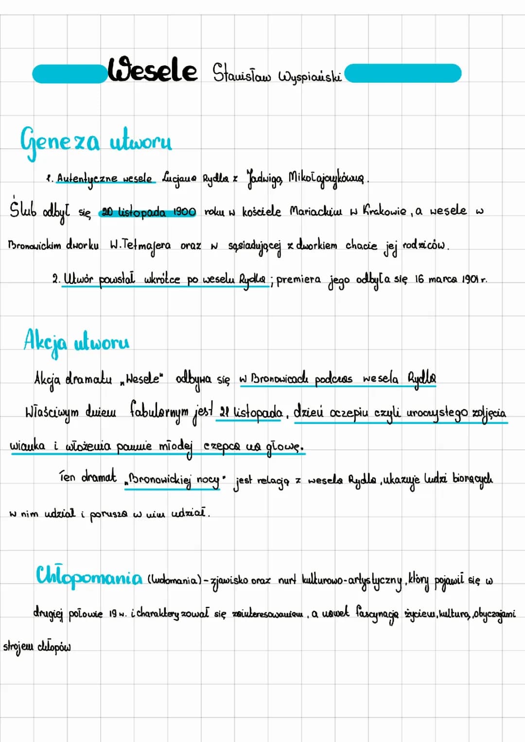 Wesele Wyspiańskiego - Streszczenie, Bohaterowie i Symbole