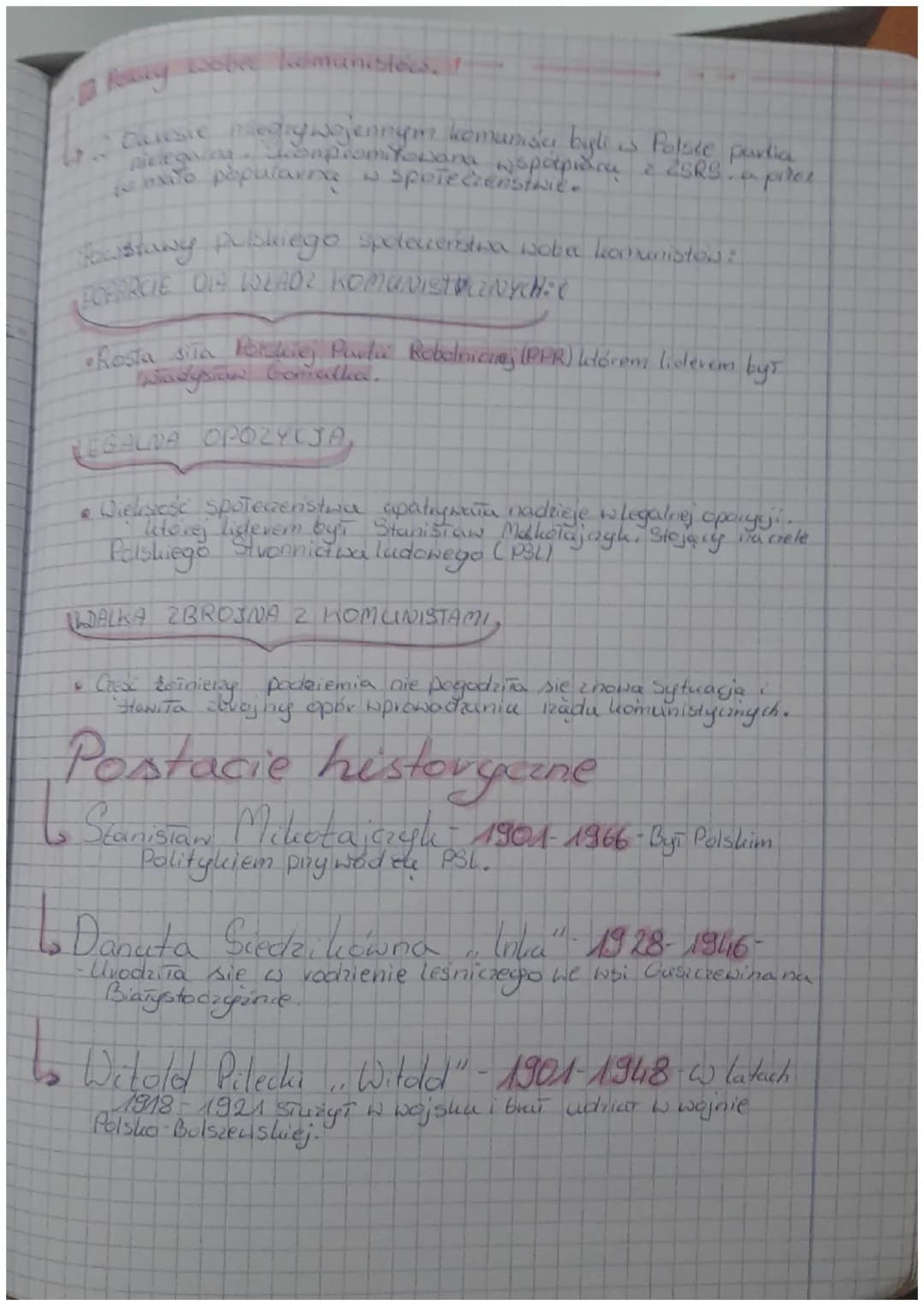 : Poczatele władzy komunistów
w Polsce:
O
Daty'
-> 1944- Delivet o reformie volnej.
1946- Refendam ludowe
194f- Wybory do sejma ustawodawcze