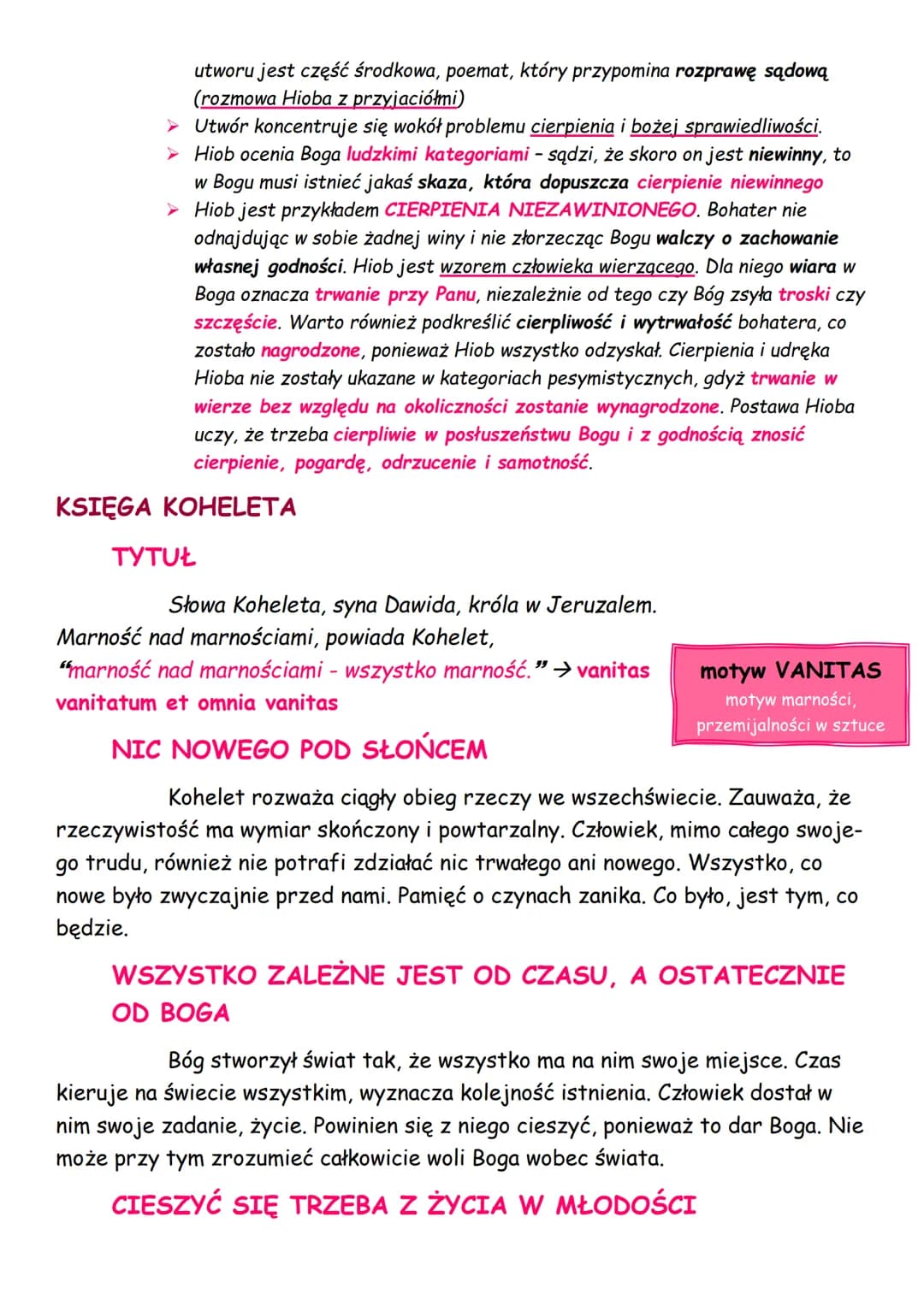 Biblia Test Klasa 1 Liceum Biblia - Notatki i Powtórzenia dla Liceum: PDF, Testy i Quizy! (Język
