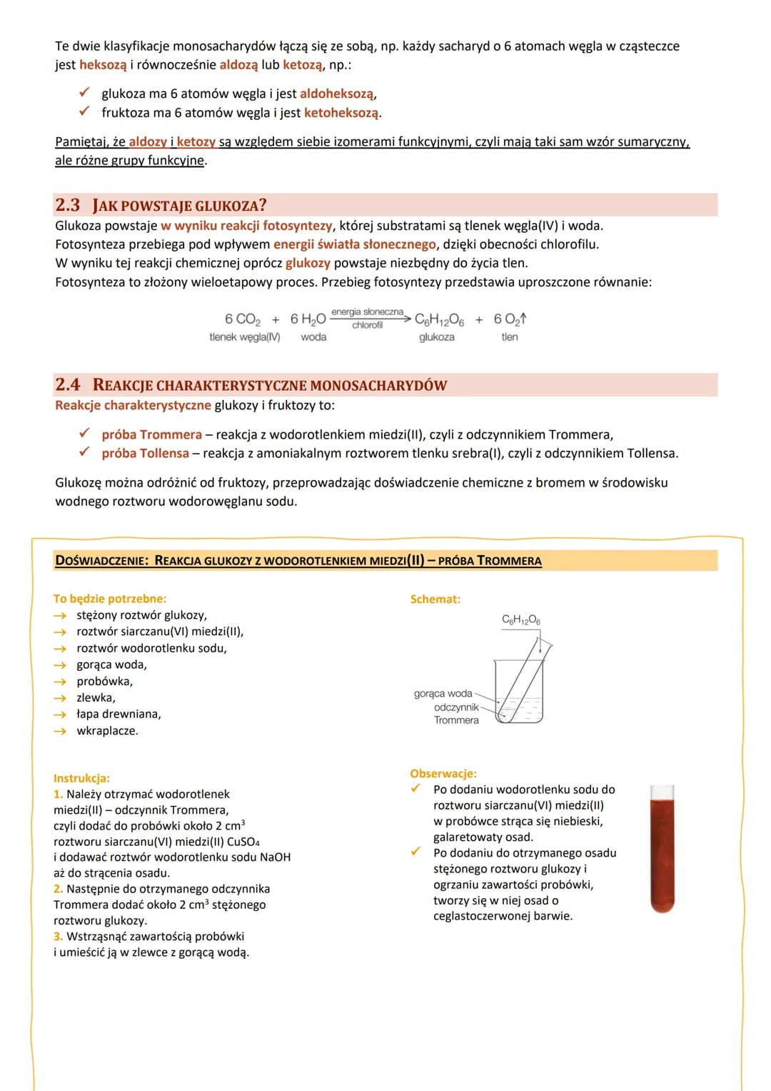 T. CUKRY
1 SACHARYDY
Sacharydy, nazywane inaczej cukrami lub węglowodanami, to wielofunkcyjne pochodne węglowodorów,
których cząsteczki opró