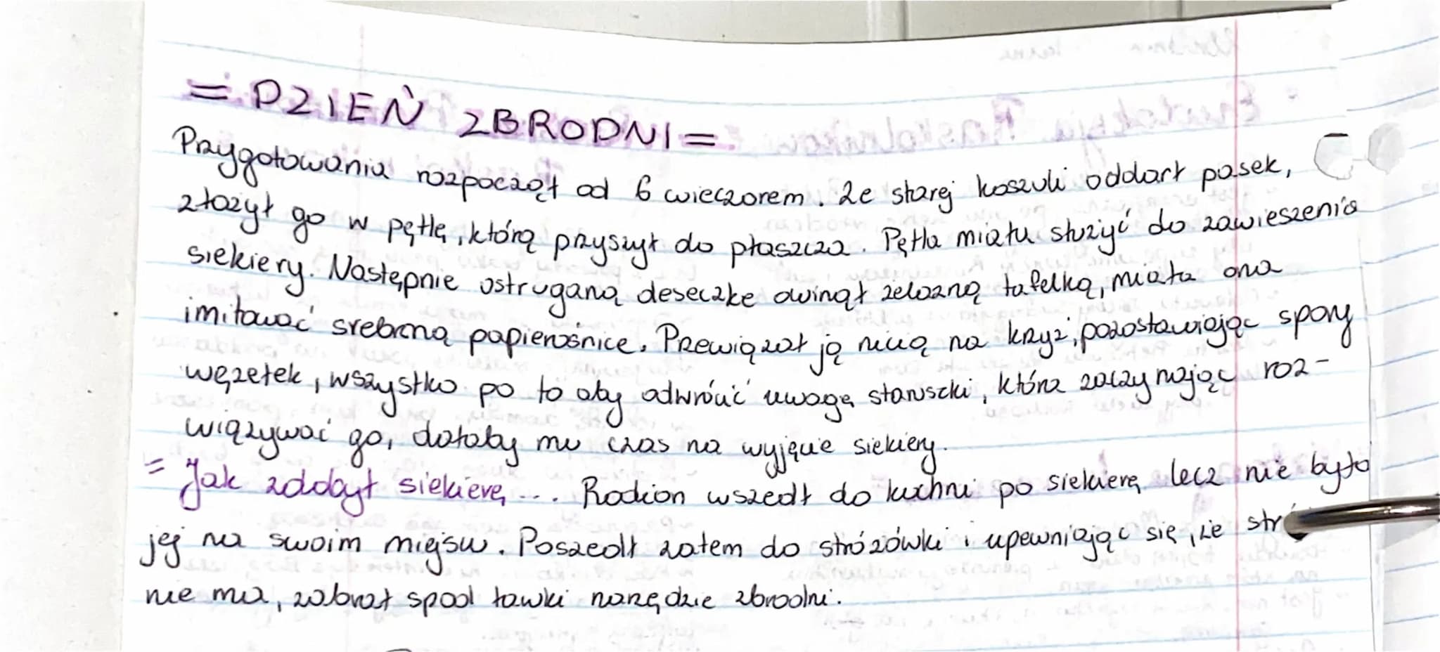 = P2IEŃ 2BRODNI =
asaborn
Paygotowania rozpocząt od 6 wieczorem. Ze starej koszuli oddark pasek,
2t0zył go w pętlę, która przyszył do płaszc