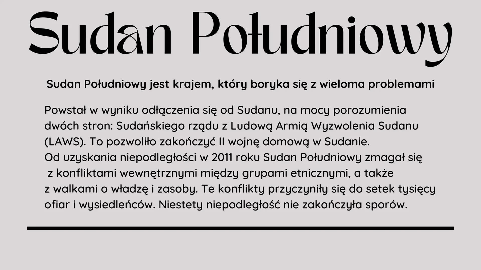 wojna
Problemy państw
utworzonych w XXI
I wieku
polityka
justwhitelines
bieda
władza Klasyfikacja problemów w
państwach:
1. Polityczne - pro
