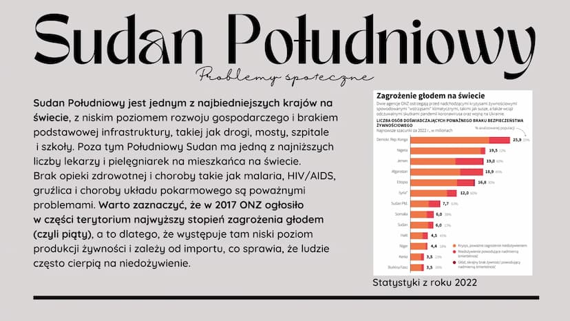 wojna
Problemy państw
utworzonych w XXI
I wieku
polityka
justwhitelines
bieda
władza Klasyfikacja problemów w
państwach:
1. Polityczne - pro